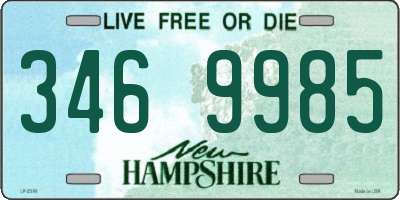 NH license plate 3469985