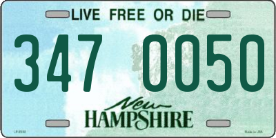 NH license plate 3470050