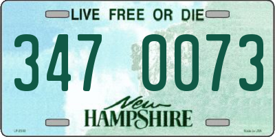 NH license plate 3470073