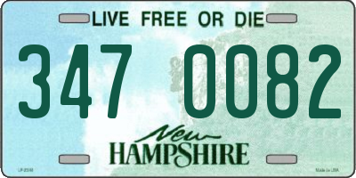 NH license plate 3470082
