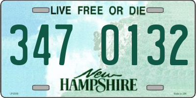 NH license plate 3470132