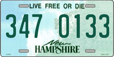 NH license plate 3470133