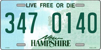 NH license plate 3470140