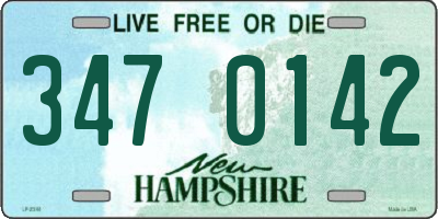 NH license plate 3470142