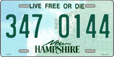 NH license plate 3470144