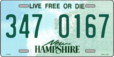 NH license plate 3470167