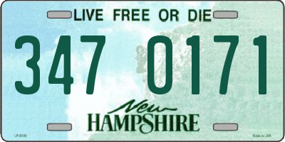 NH license plate 3470171