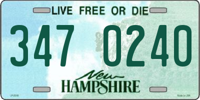 NH license plate 3470240