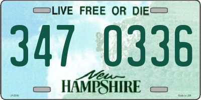 NH license plate 3470336