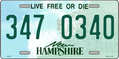 NH license plate 3470340