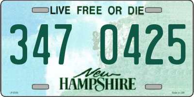 NH license plate 3470425
