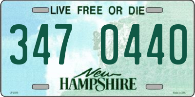 NH license plate 3470440