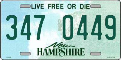 NH license plate 3470449