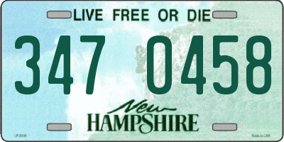 NH license plate 3470458