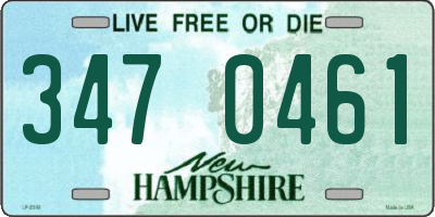 NH license plate 3470461