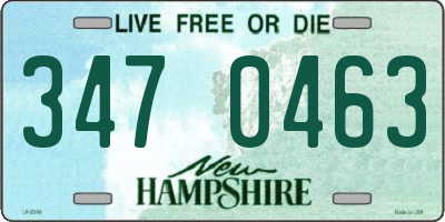NH license plate 3470463