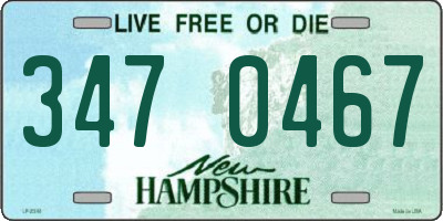NH license plate 3470467