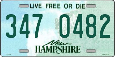 NH license plate 3470482