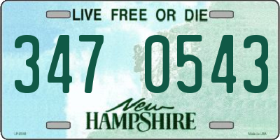 NH license plate 3470543