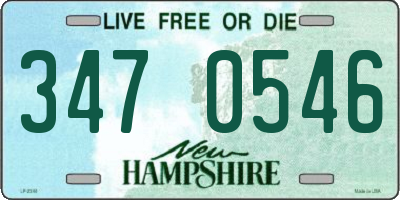 NH license plate 3470546