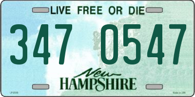 NH license plate 3470547