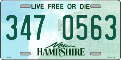 NH license plate 3470563