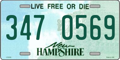 NH license plate 3470569