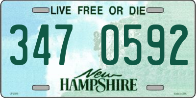 NH license plate 3470592
