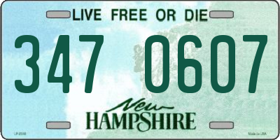 NH license plate 3470607