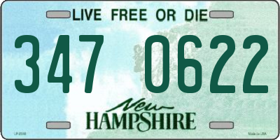 NH license plate 3470622