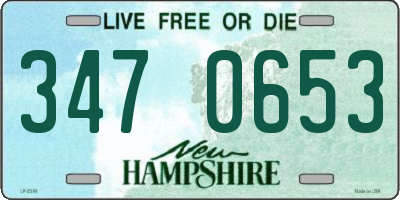 NH license plate 3470653