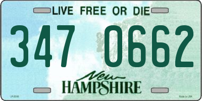 NH license plate 3470662