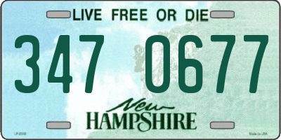 NH license plate 3470677