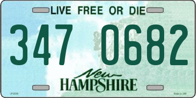 NH license plate 3470682