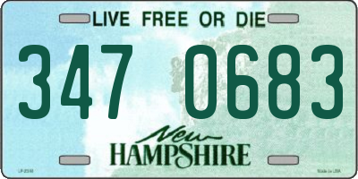 NH license plate 3470683