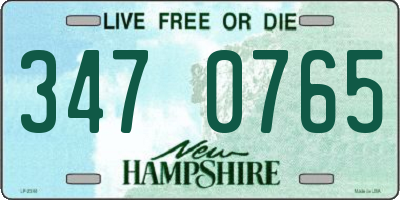 NH license plate 3470765