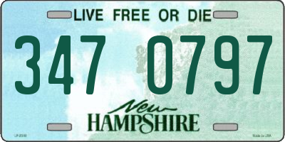 NH license plate 3470797