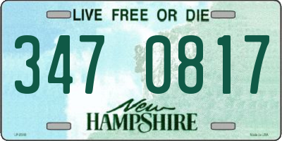 NH license plate 3470817