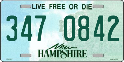 NH license plate 3470842