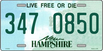 NH license plate 3470850