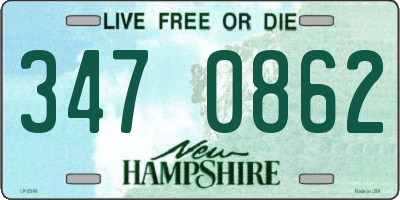 NH license plate 3470862