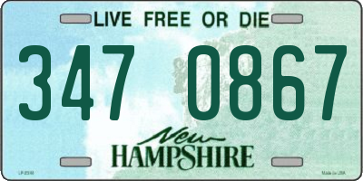 NH license plate 3470867