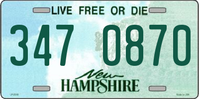 NH license plate 3470870