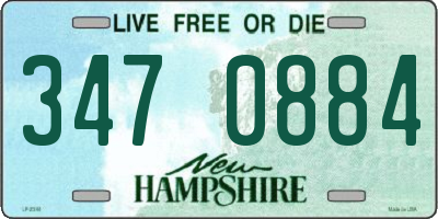 NH license plate 3470884