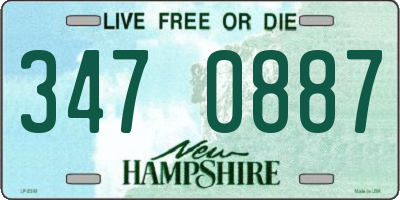 NH license plate 3470887