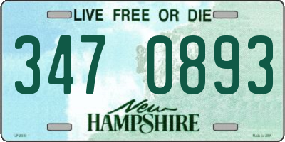 NH license plate 3470893