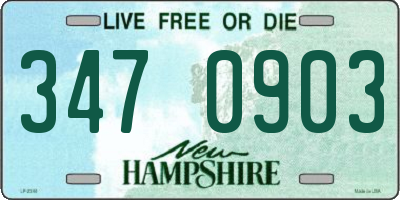 NH license plate 3470903