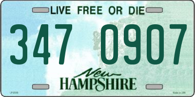NH license plate 3470907