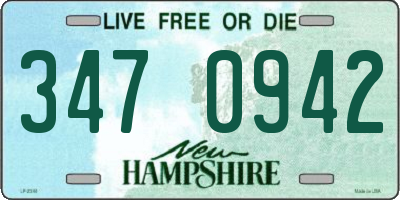 NH license plate 3470942