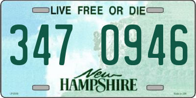NH license plate 3470946
